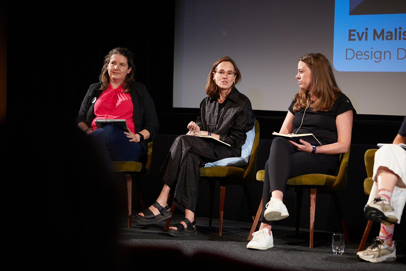 Evi on a panel discussion