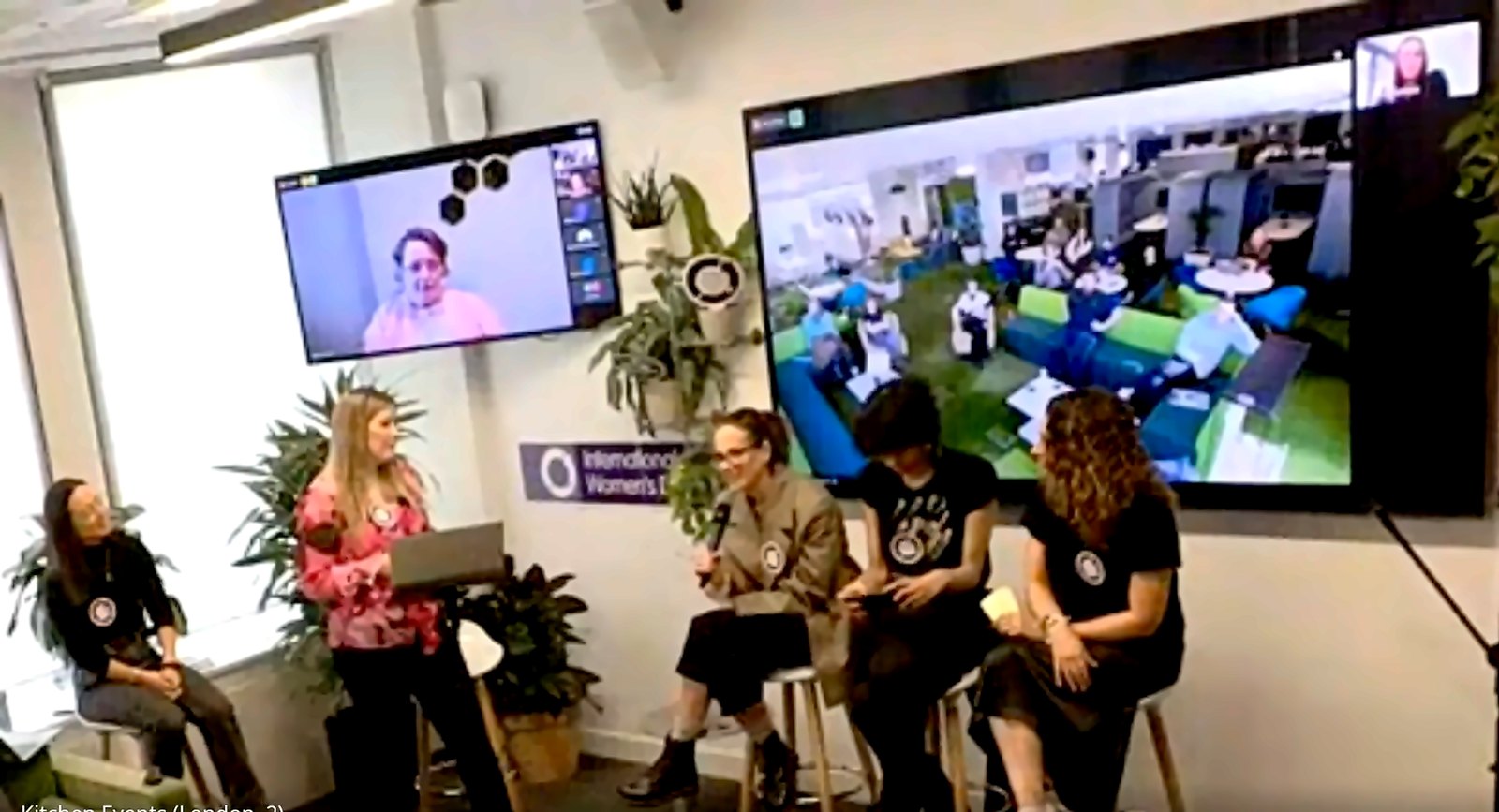 Evi on an International Women's Day panel